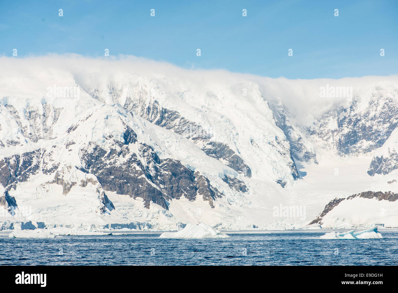 Iceberg e ghiacciai, Antartide Foto Stock