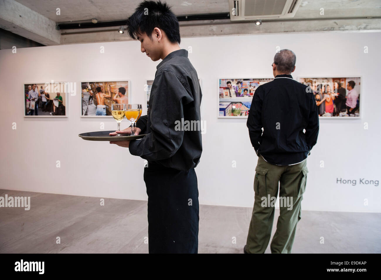 Hong Kong, 6 Settembre 2014Apertura Martin Parr mostra fotografica presso la Galleria Blindspot in Wong Chuk Hang sull isola di Hong Kong. Foto Stock