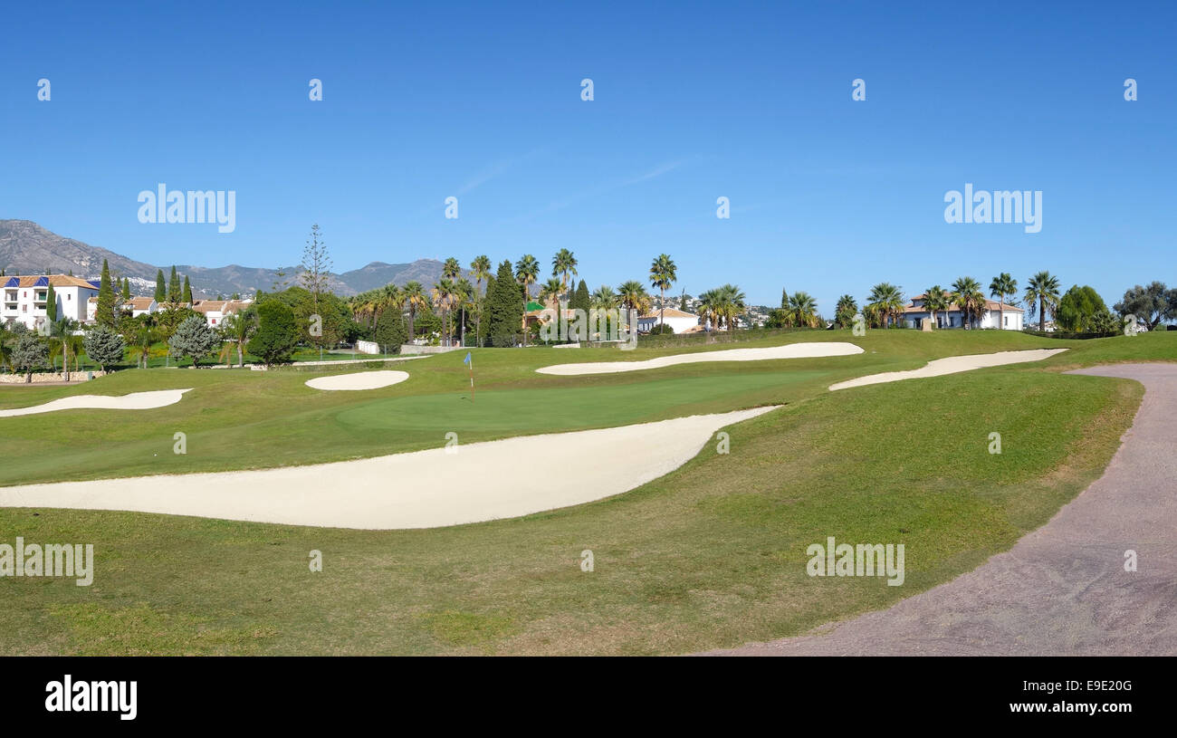 Mijas Golf di 18 buche, in Mjas Costa, Andalusia, Spagna. Foto Stock