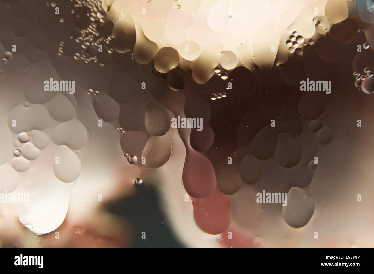 Acqua e olio Foto Stock
