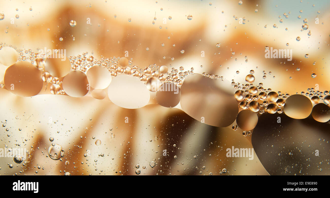 Acqua e olio Foto Stock