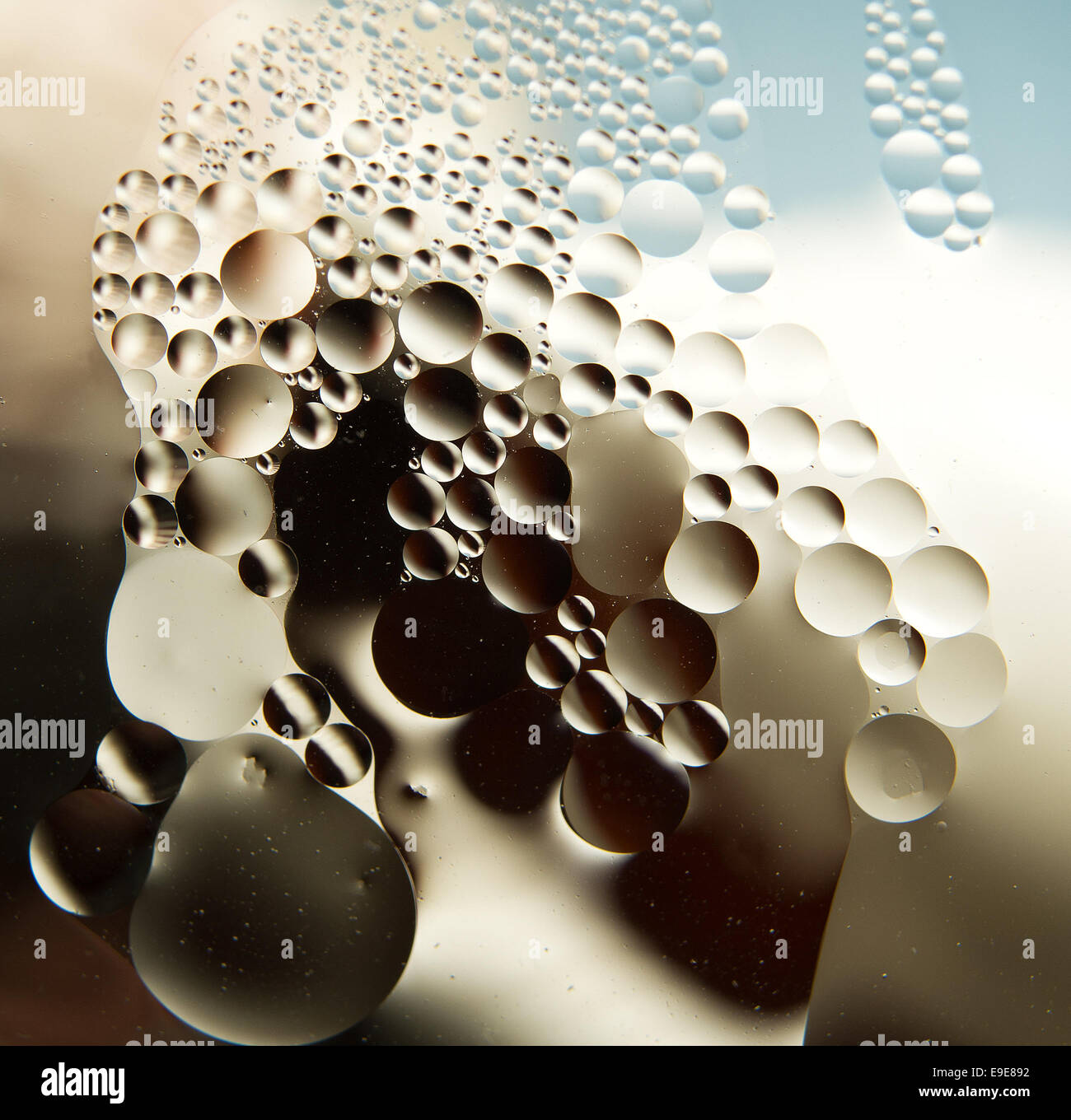 Acqua e olio Foto Stock