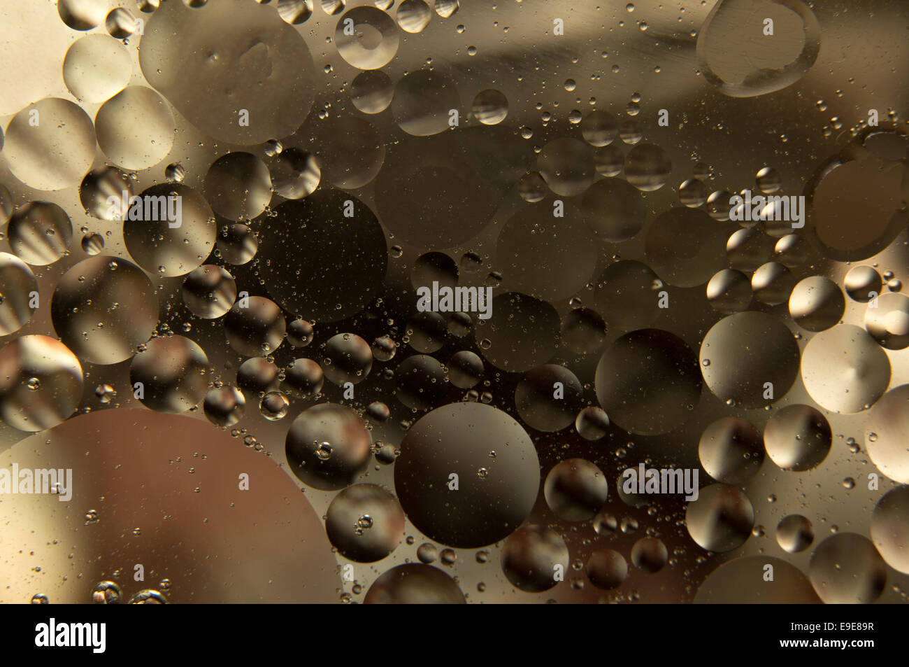 Acqua e olio Foto Stock