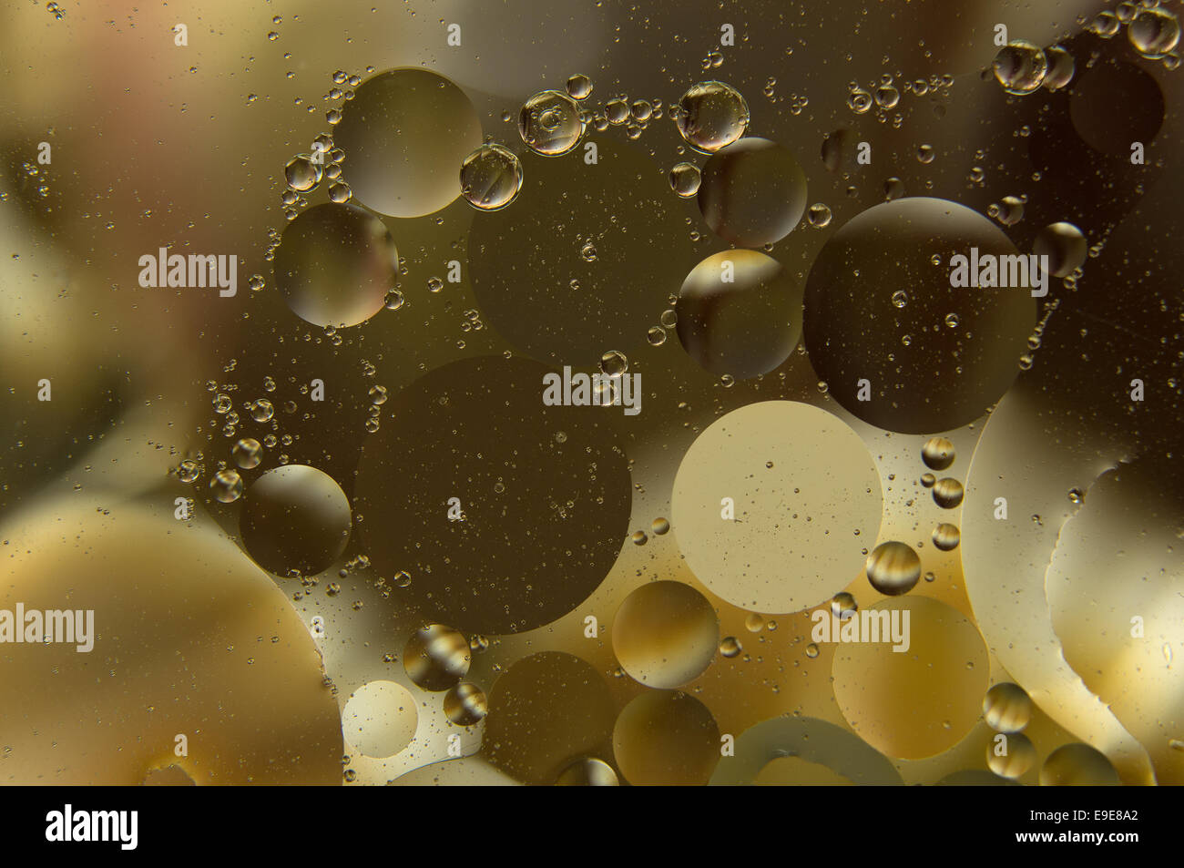 Acqua e olio Foto Stock