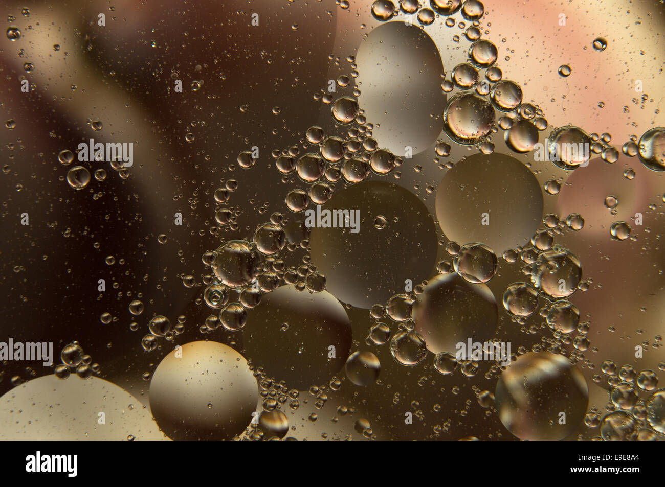 Acqua e olio Foto Stock