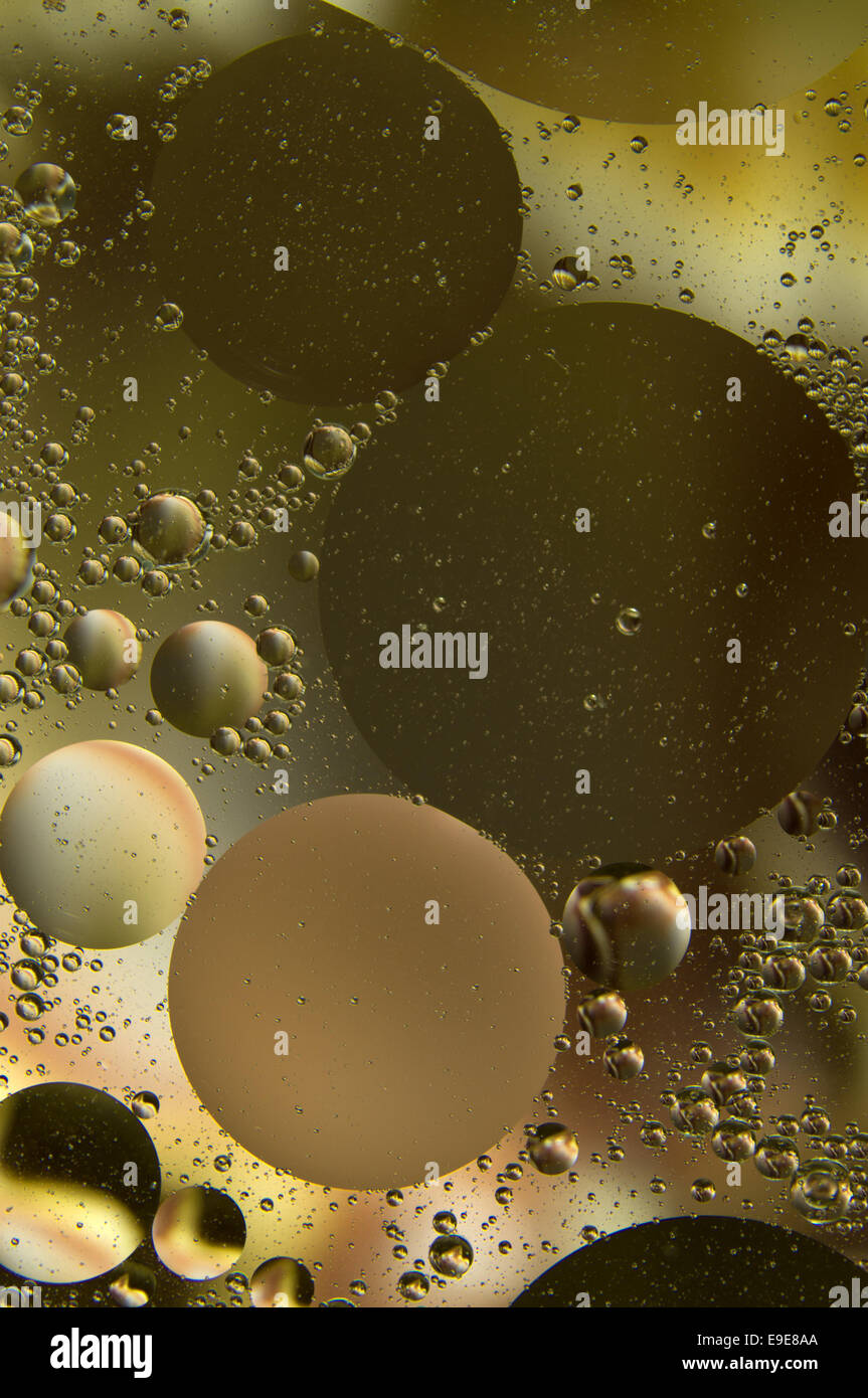 Acqua e olio Foto Stock