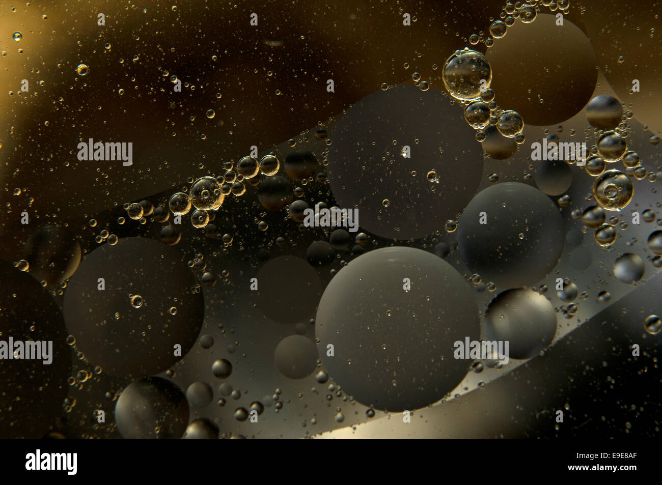 Acqua e olio Foto Stock