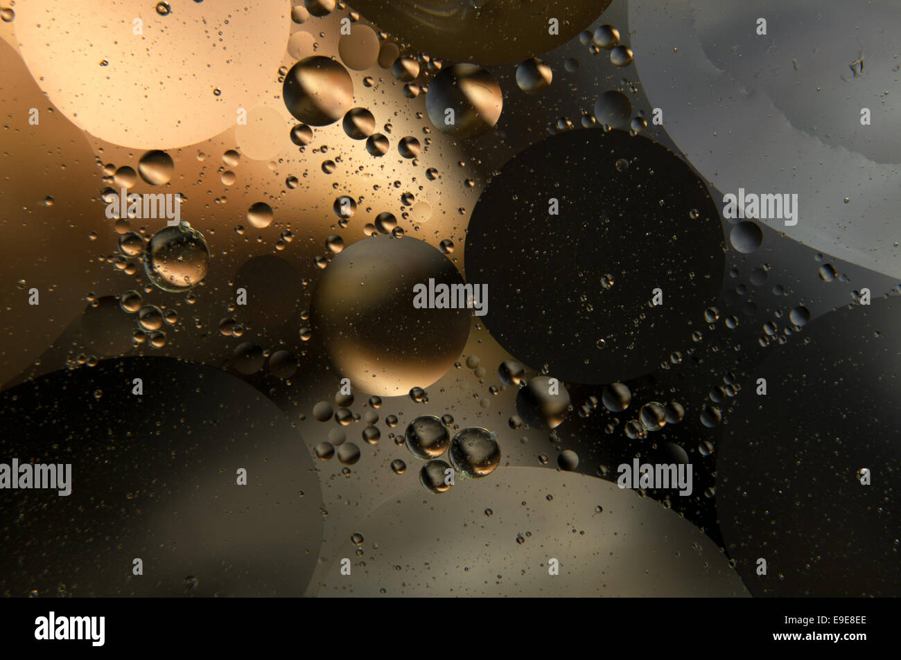 Acqua e olio Foto Stock