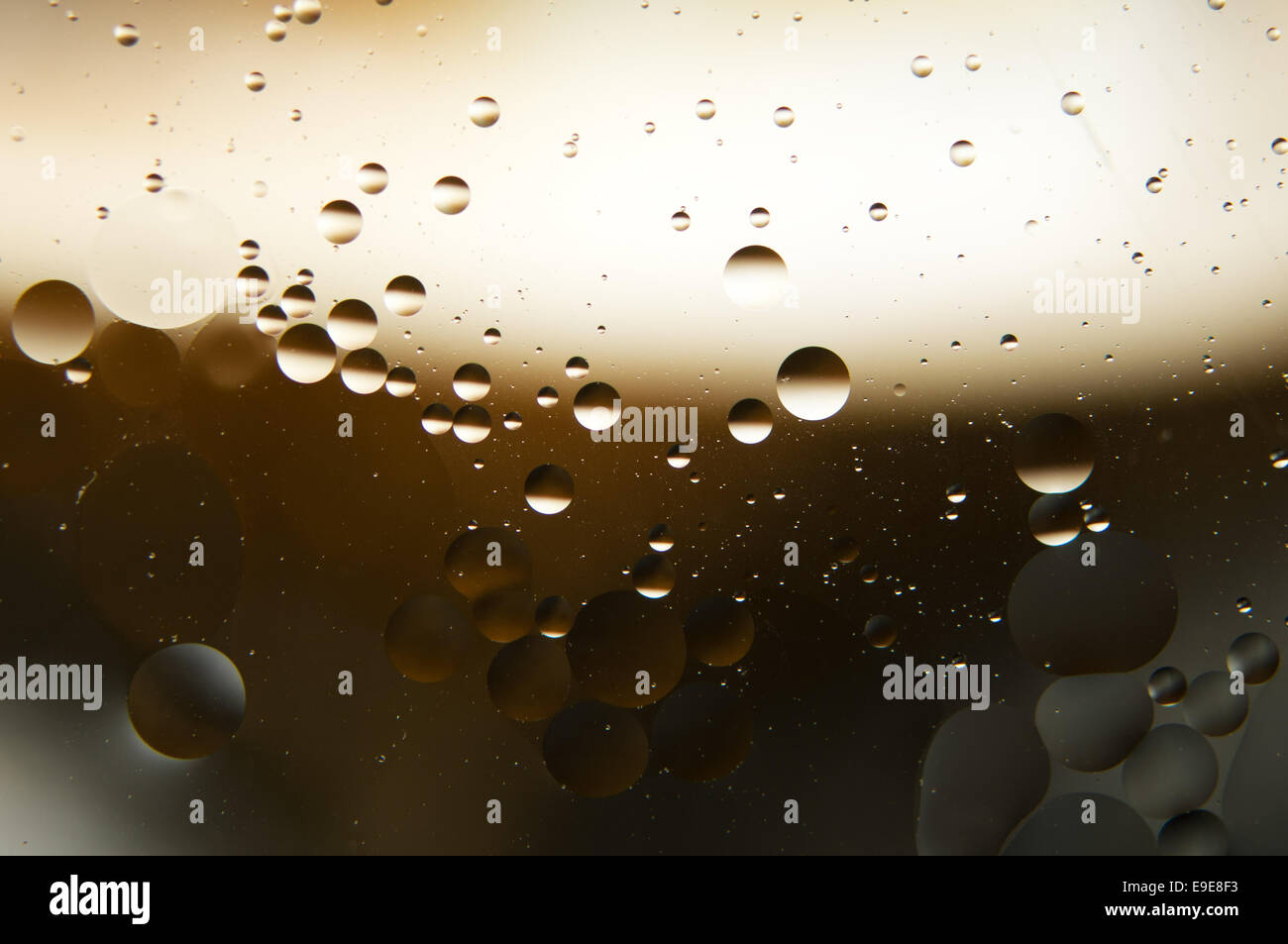 Acqua e olio Foto Stock