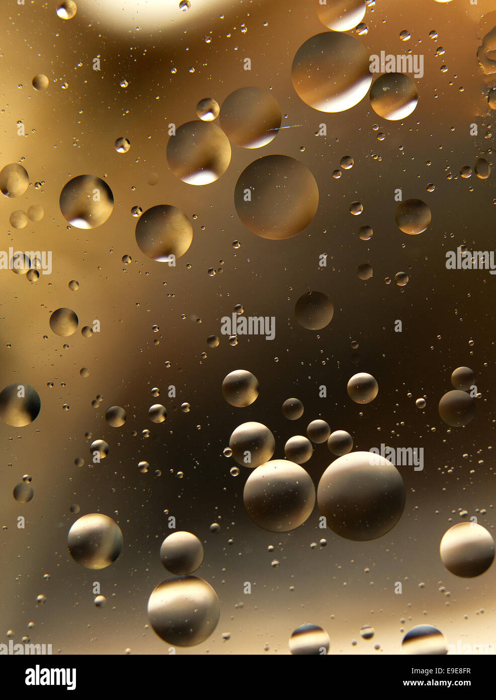 Acqua e olio Foto Stock