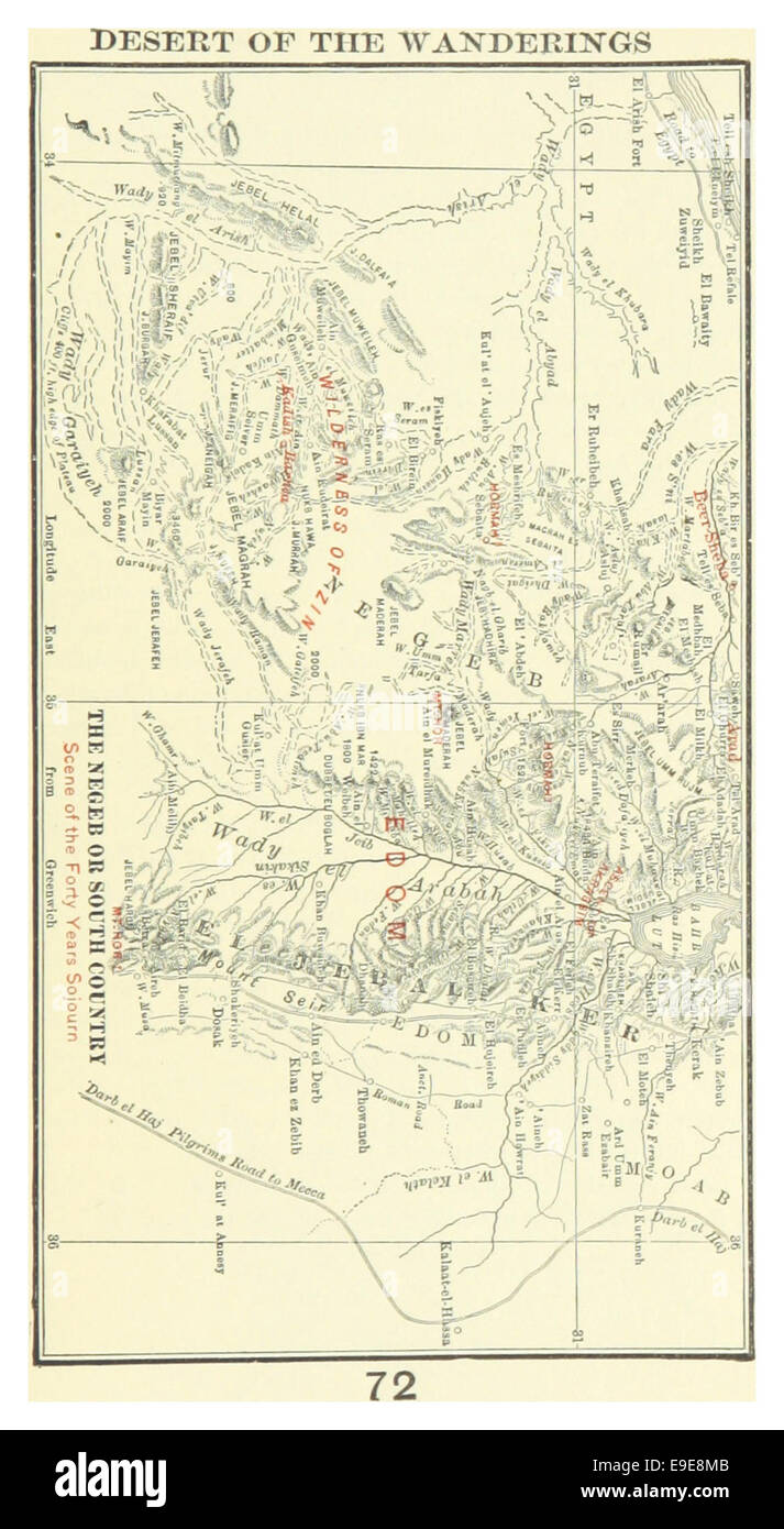 MACCOUN(1899) p059 deserto di peregrinazioni, IL NEGEB O A SUD DEL PAESE Foto Stock