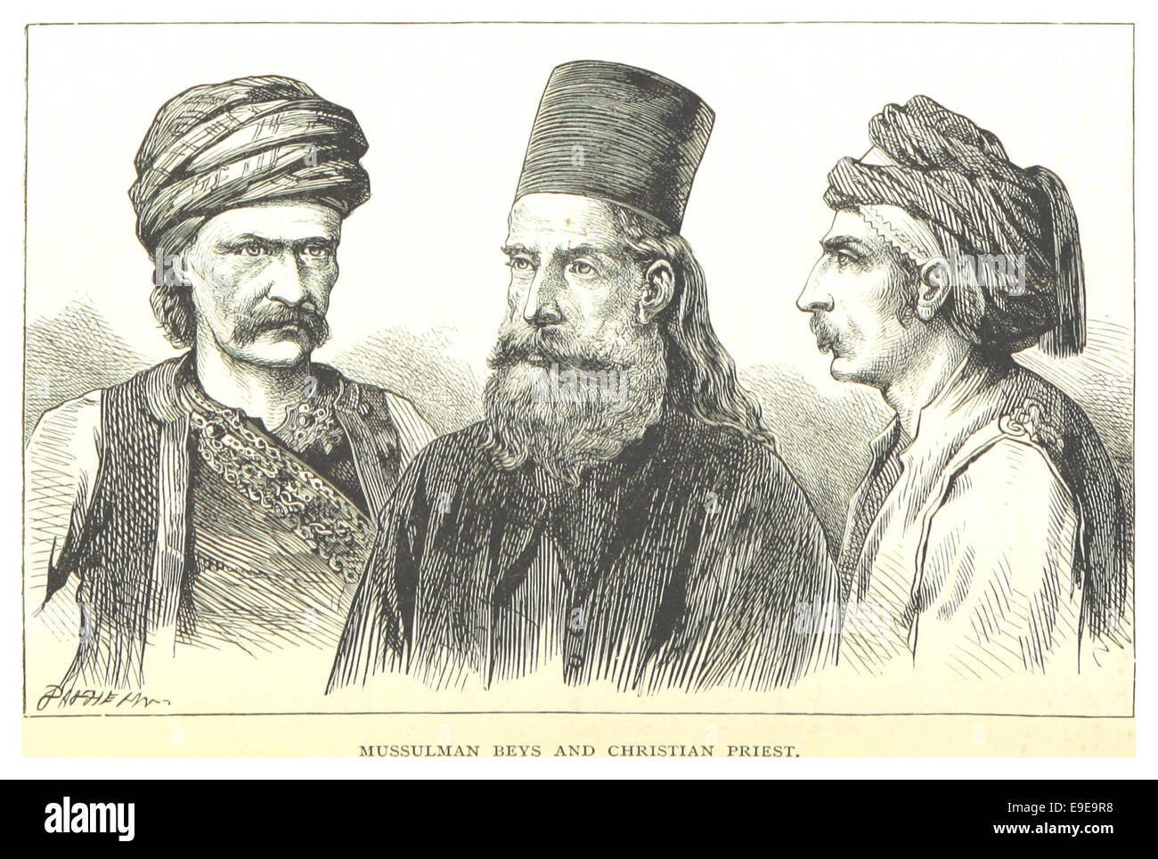 MACKENZIE(1877) p1.300 MUSSULMAN BEUYS E G. DOTTORI e sacerdote cristiano Foto Stock