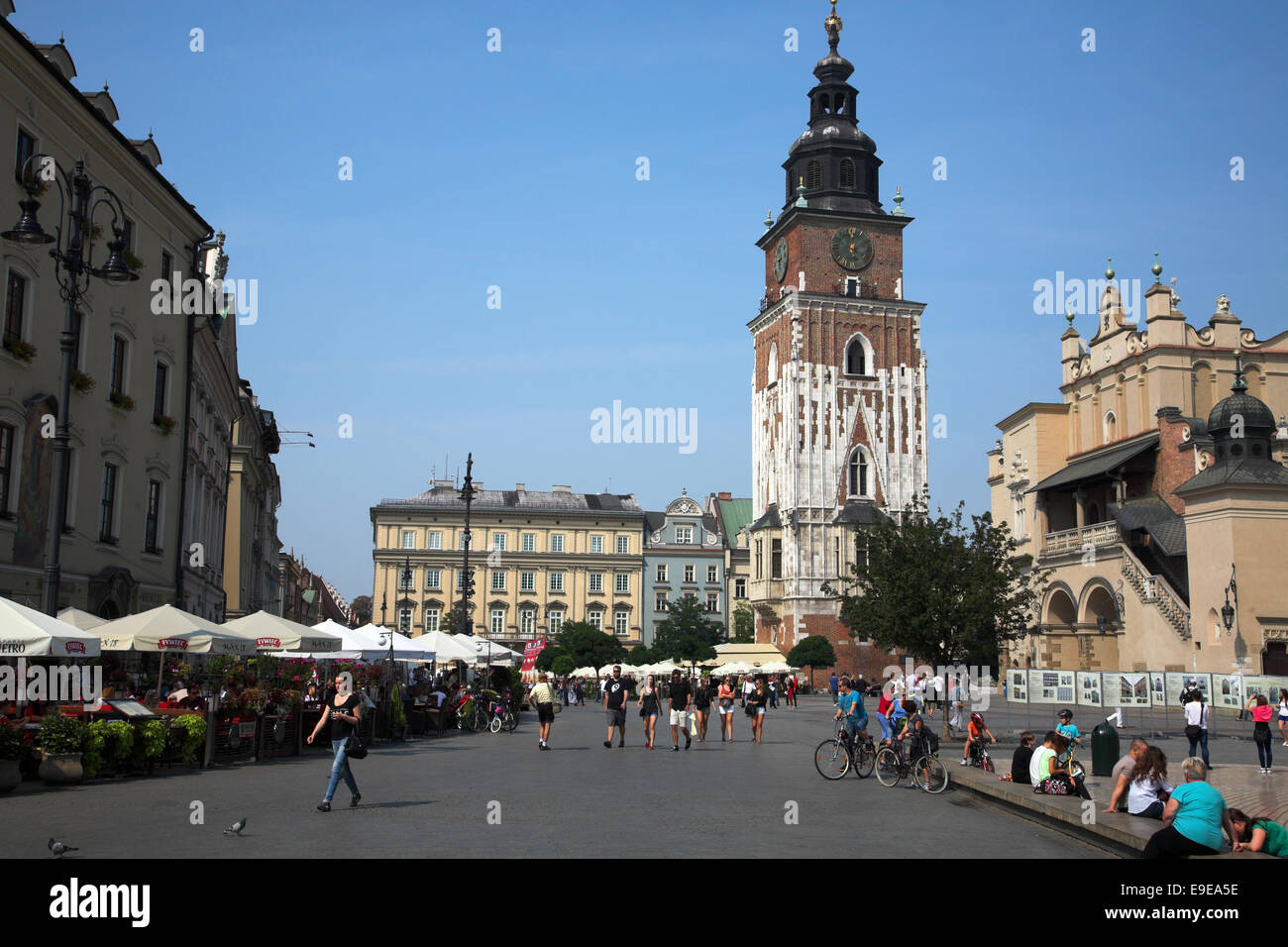 Town Hall Tower, Piazza del Mercato, Cracovia Foto Stock