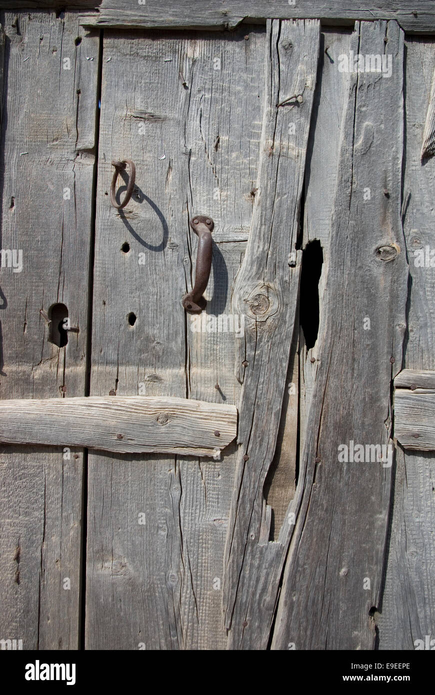 Vecchia porta di legno Foto Stock