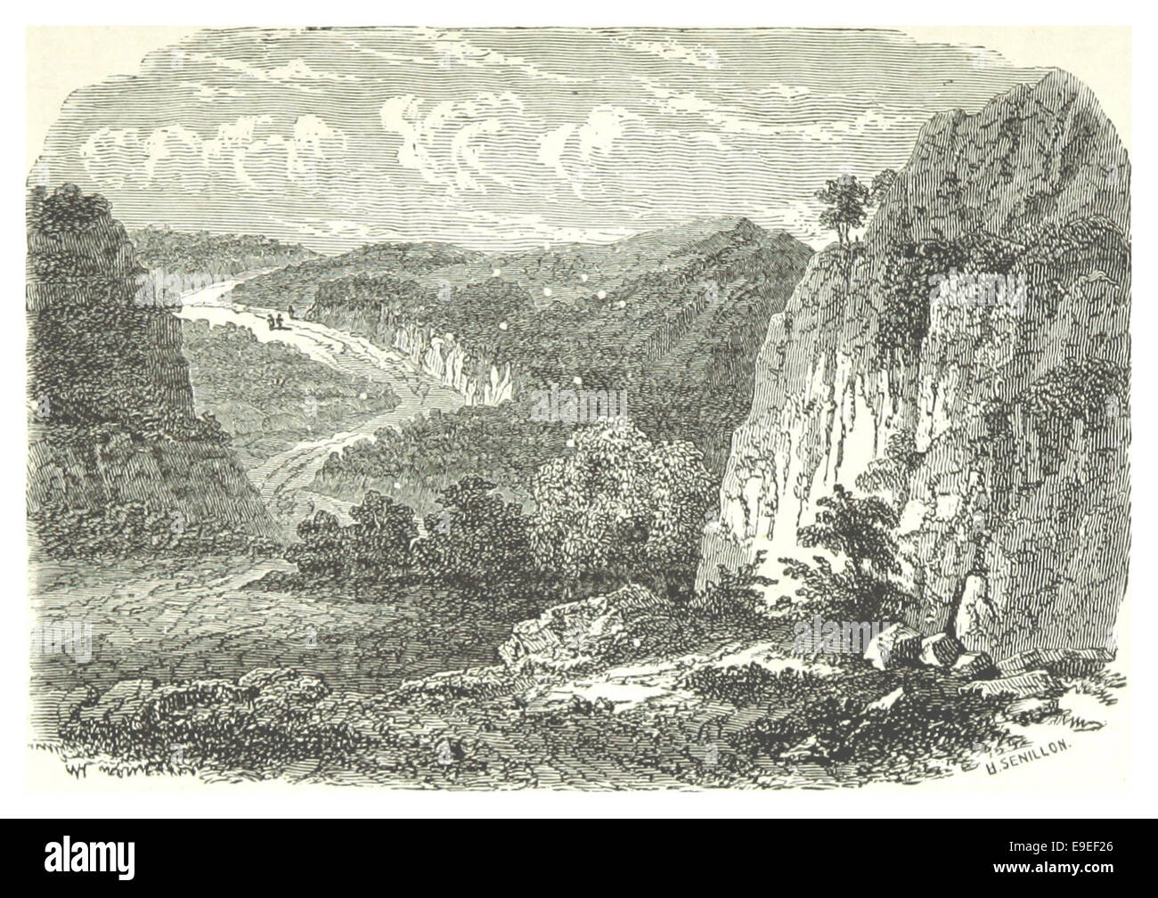 Pagina 165 dell'opera di Mulhall del 1878 probabilmente raffigura la strada da Valparaiso a Santiago, Cile. L'immagine o la mappa fornisce informazioni sul percorso di trasporto tra queste due città significative del Cile durante la fine del XIX secolo. Foto Stock