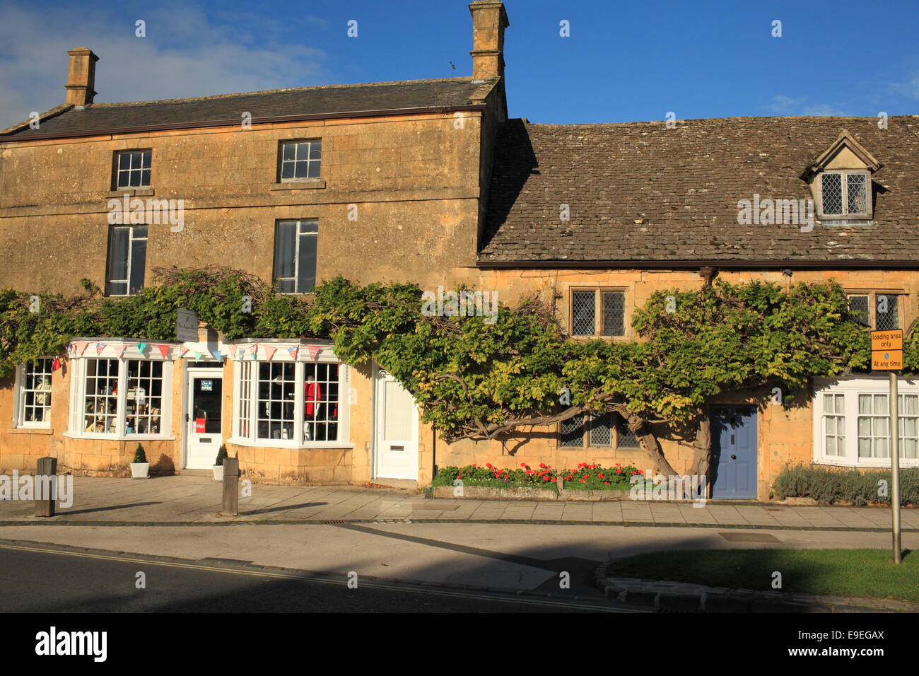 Broadway high street, Worcestershire, England, Regno Unito Foto Stock