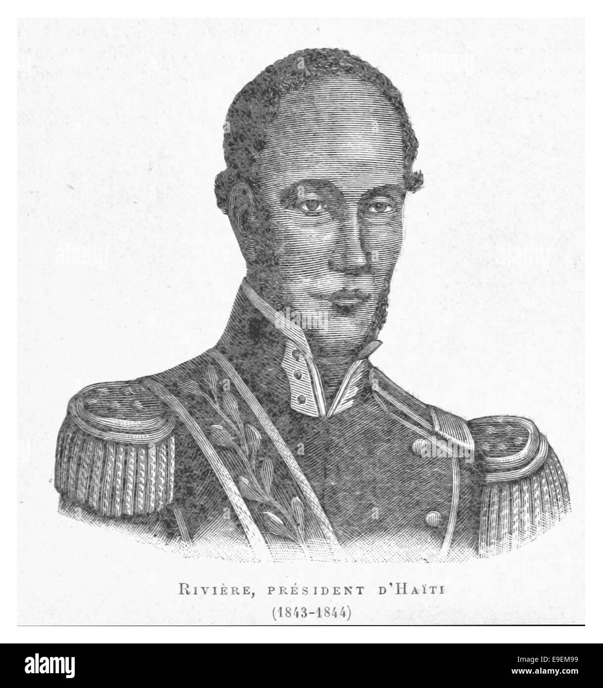 Riviere (Presidente d'Haiti 1843-1844) Foto Stock