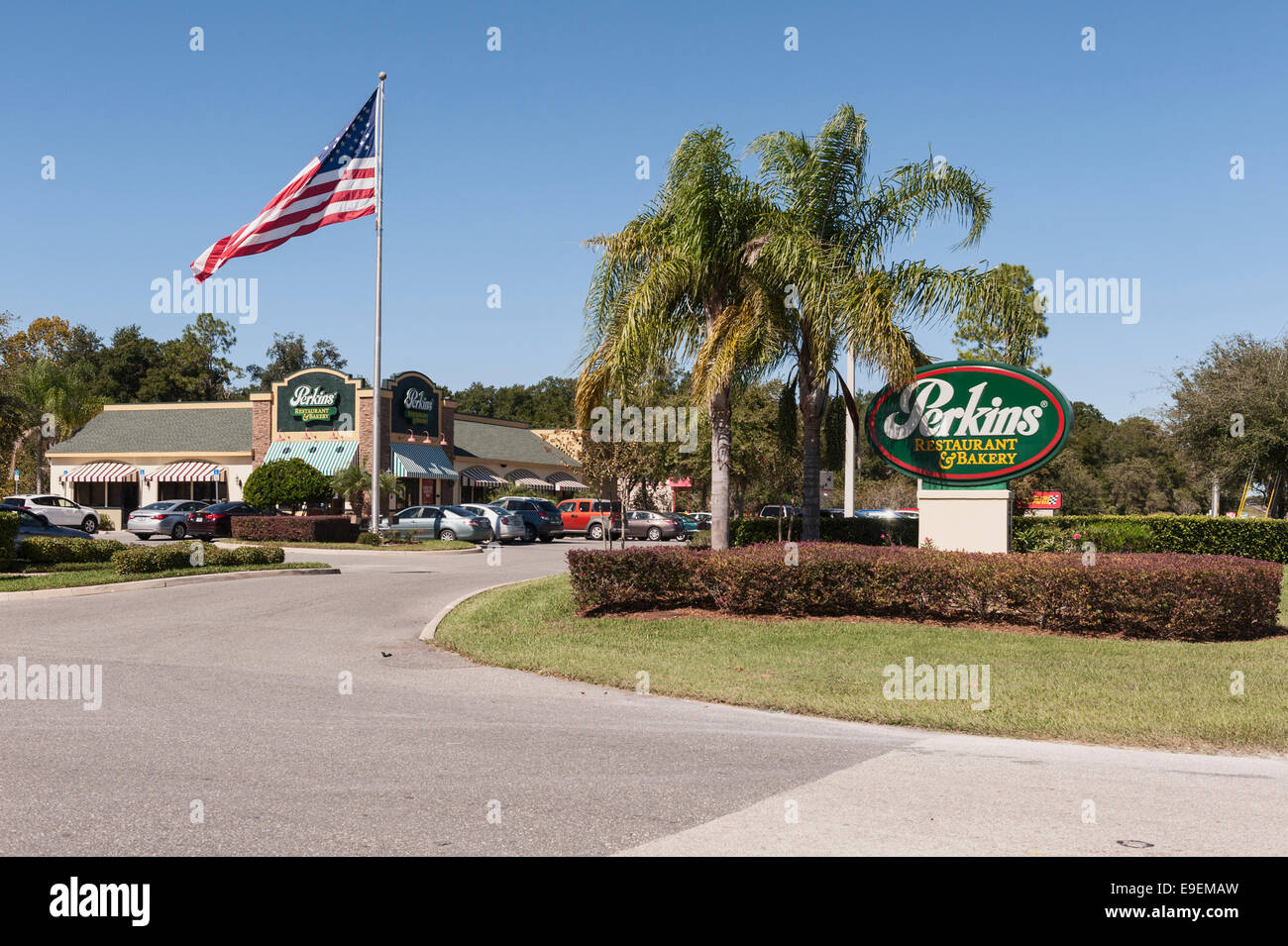 Ristorante Perkins panetteria e informale situato a catena nella Florida Centrale USA Foto Stock