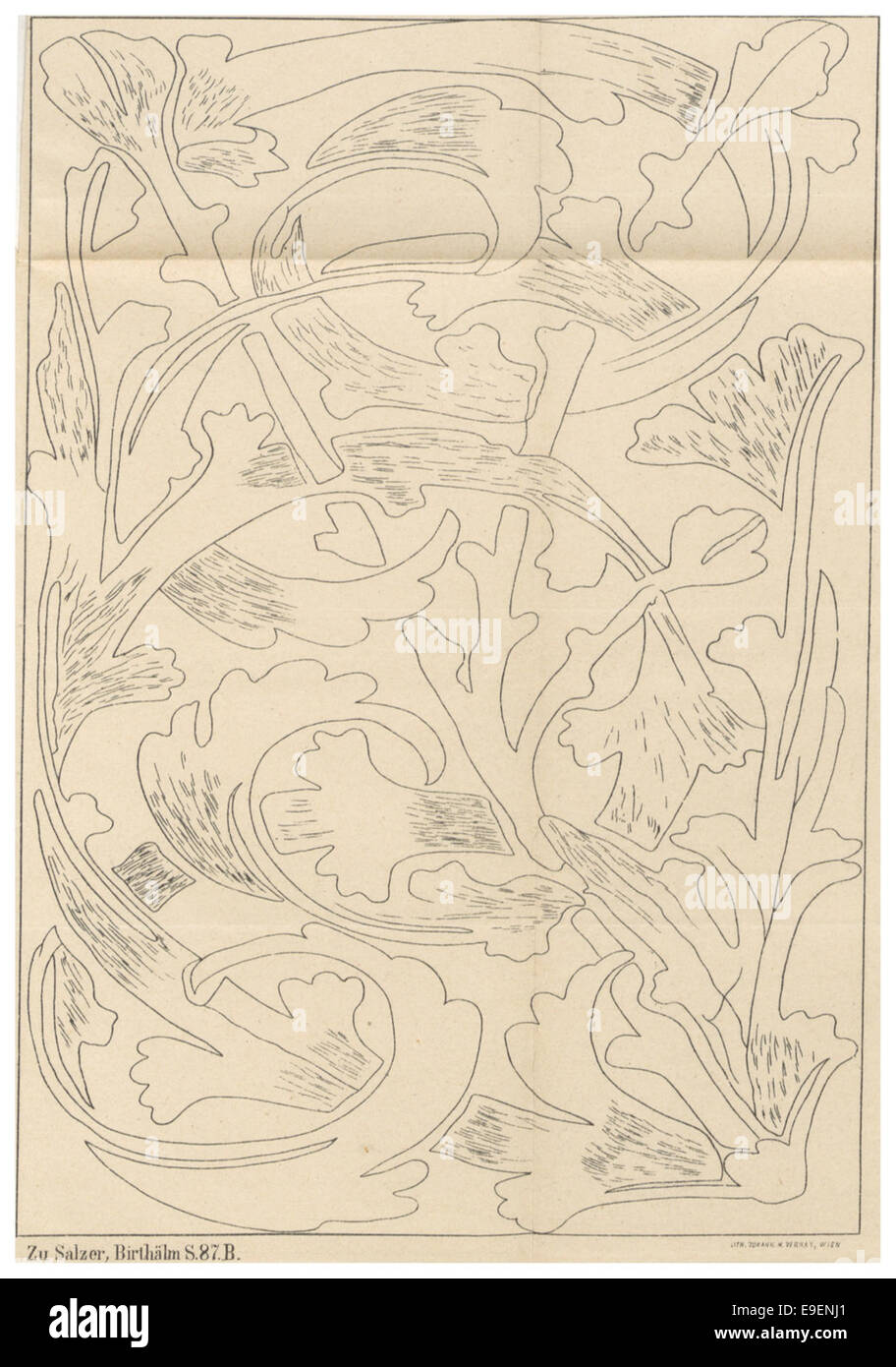 Questo documento del 1881 di Salzer fornisce descrizioni dettagliate e illustrazioni della Evangelische Kirche di Birthal, concentrandosi sulle decorazioni interne e sulle caratteristiche architettoniche della chiesa. Foto Stock