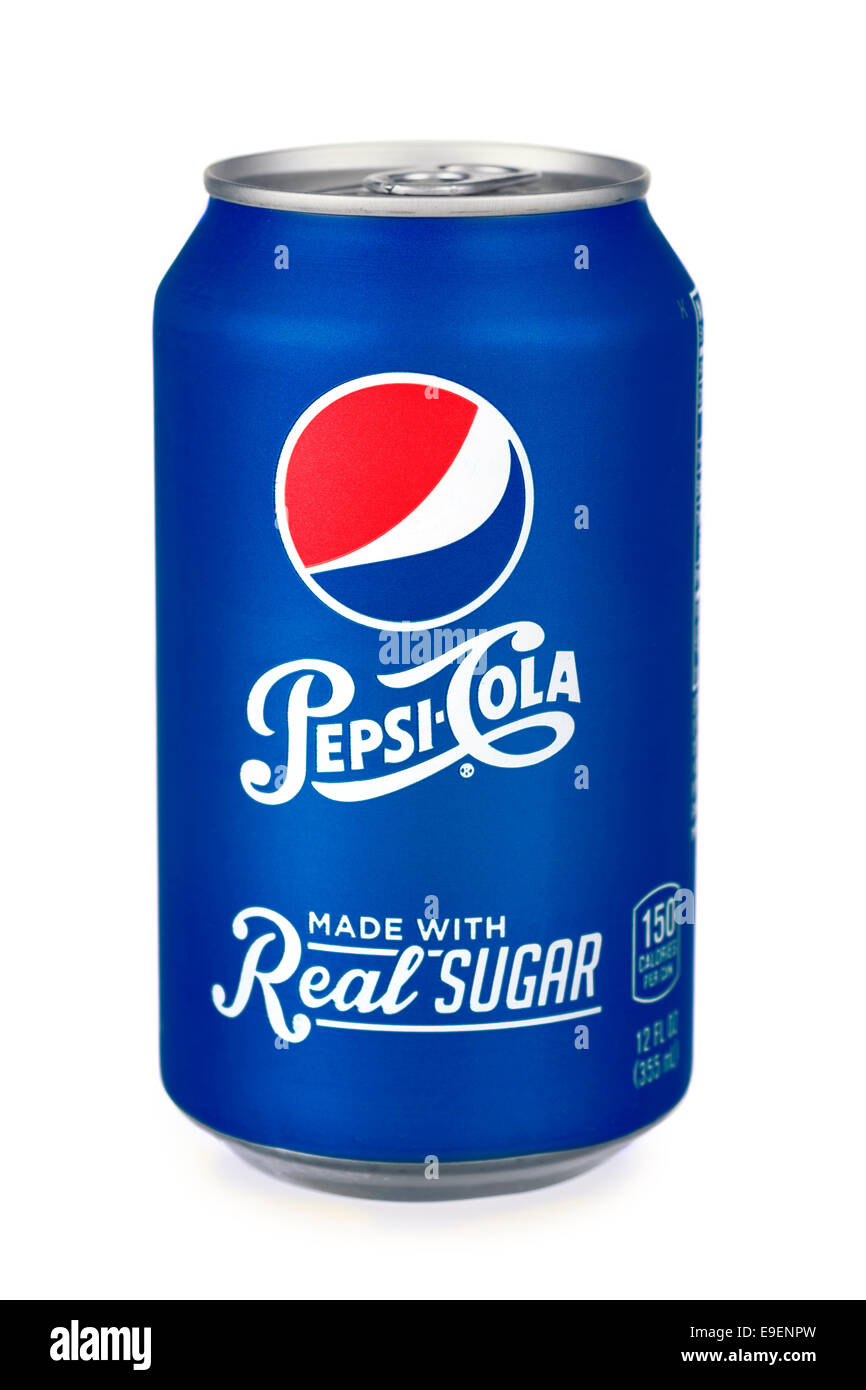 Pepsi possono, possibile della Pepsi Cola Foto Stock