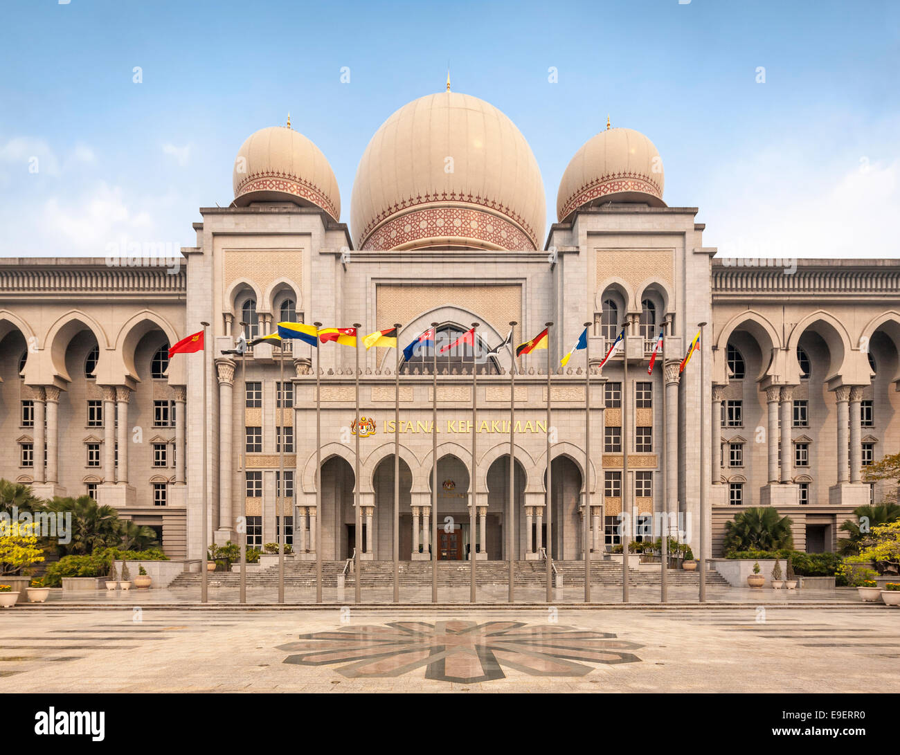 Putrajaya, Malaysia: Palazzo di Giustizia; Malaysian corte di appello e la corte federale nella capitale amministrativa della Malesia. Foto Stock