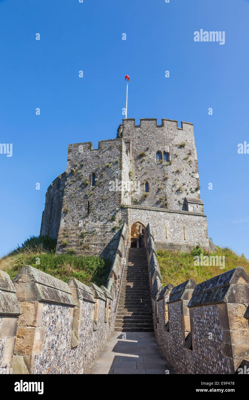 Inghilterra, West Sussex, Arundel, Arundel Castle, il castello di mantenere Foto Stock