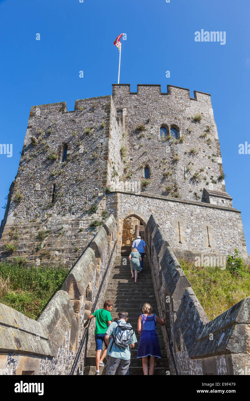 Inghilterra, West Sussex, Arundel, Arundel Castle, il castello di mantenere Foto Stock