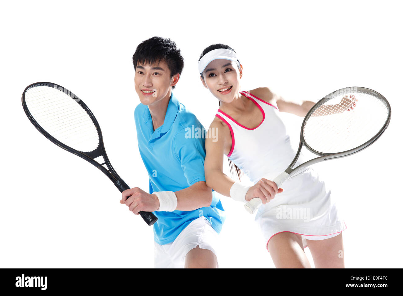Giocatori di tennis Foto Stock