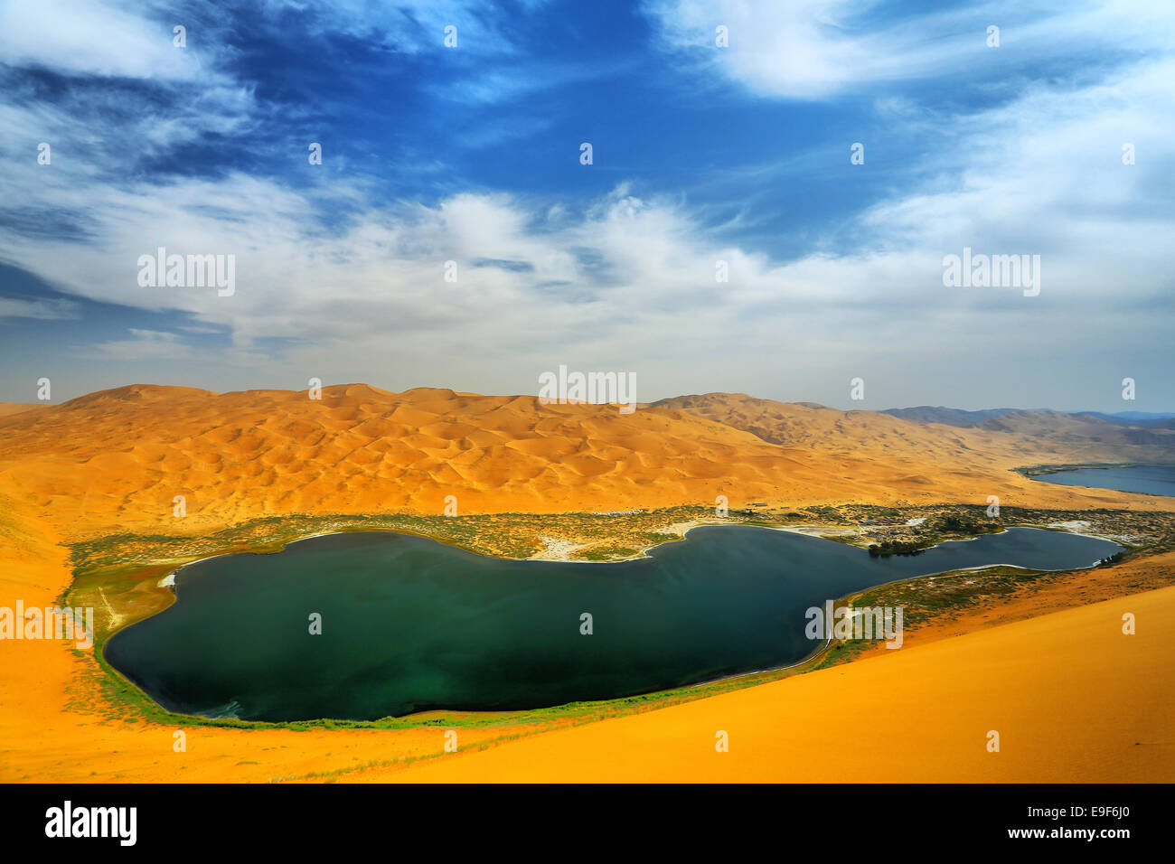 Badan Jaran deserto in Mongolia interna Foto Stock