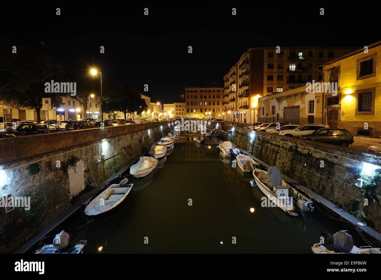 La Venezia Nuova (Livorno) Foto Stock