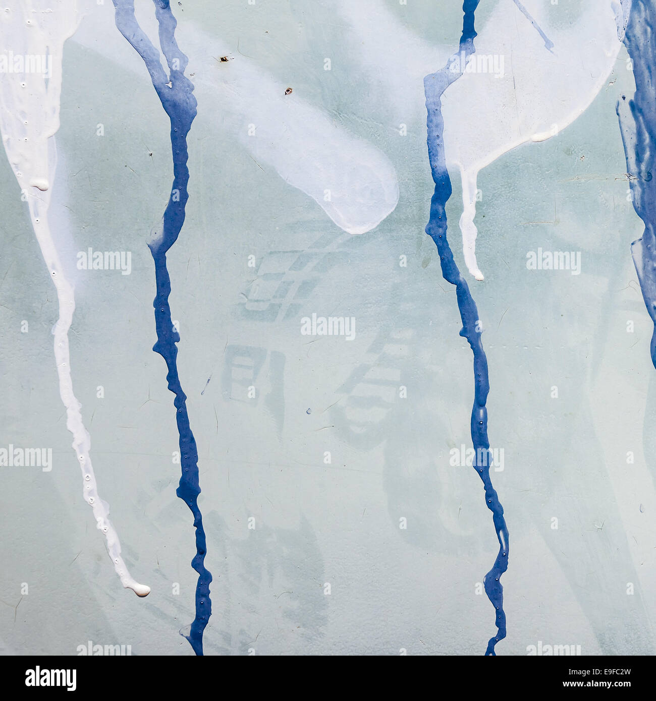 La vecchia vernice superficie Foto Stock