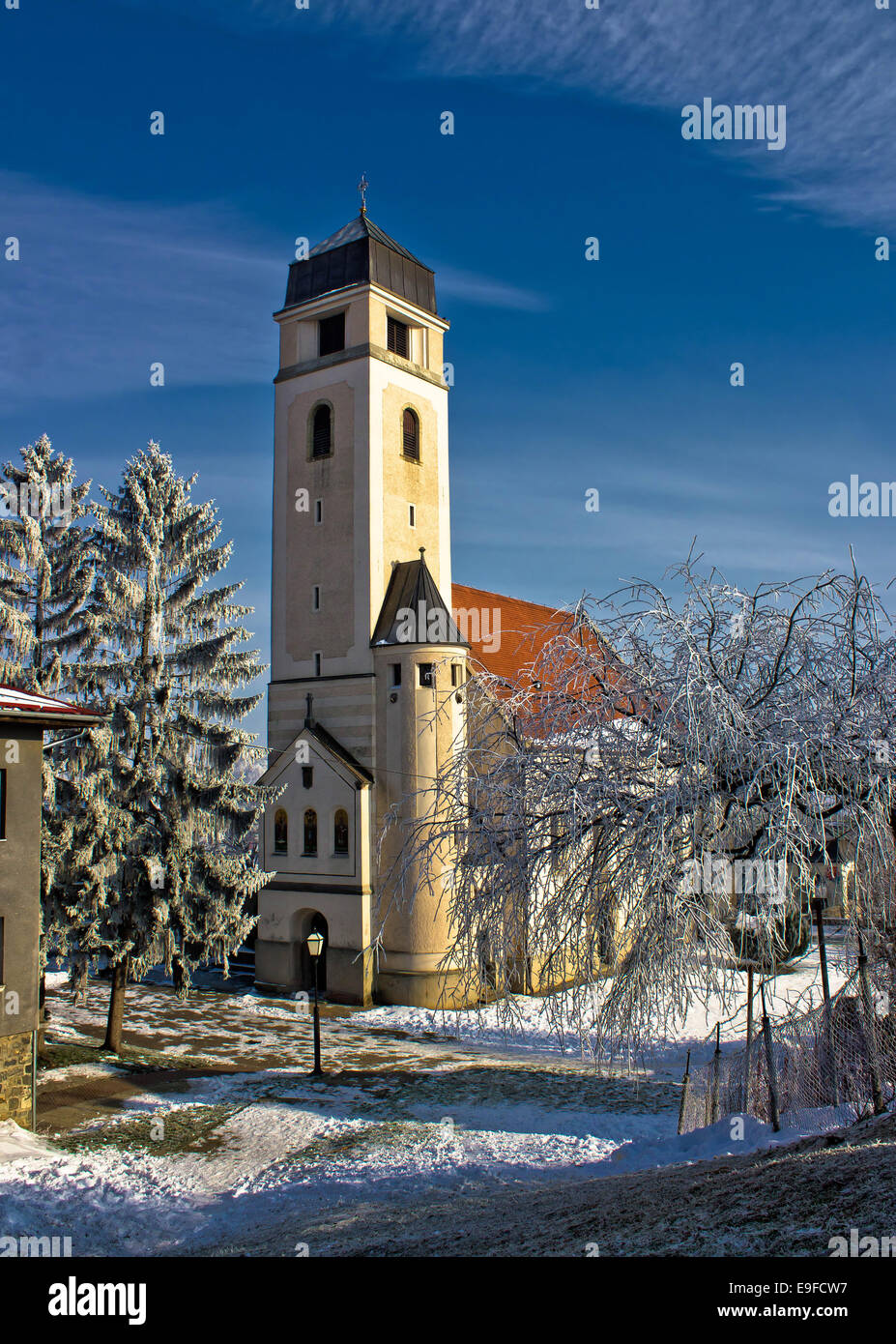 Chiesa di Santa Croce a Krizevci Foto Stock