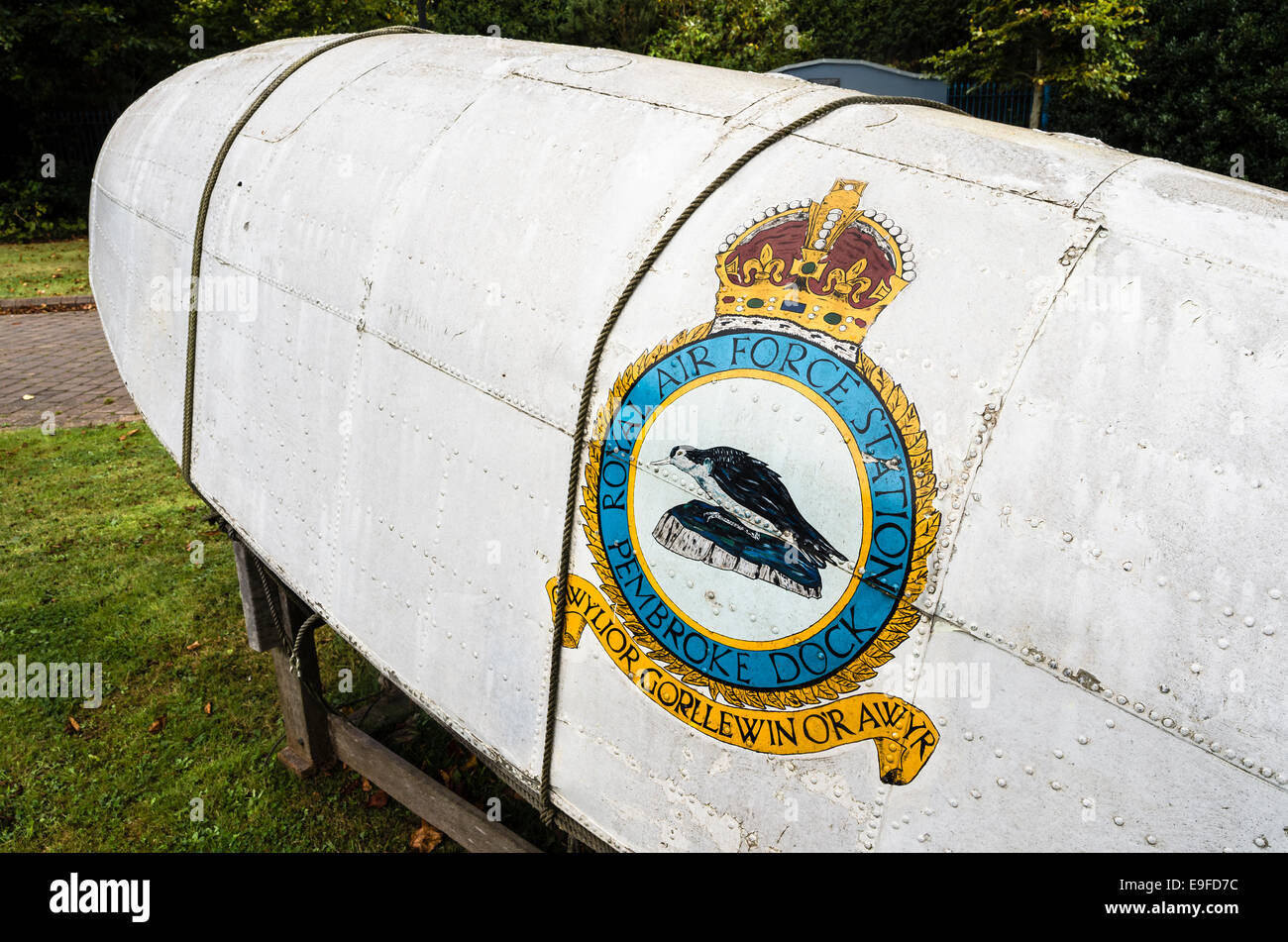 Vecchio galleggiante da un Sunderland flying boat Foto Stock