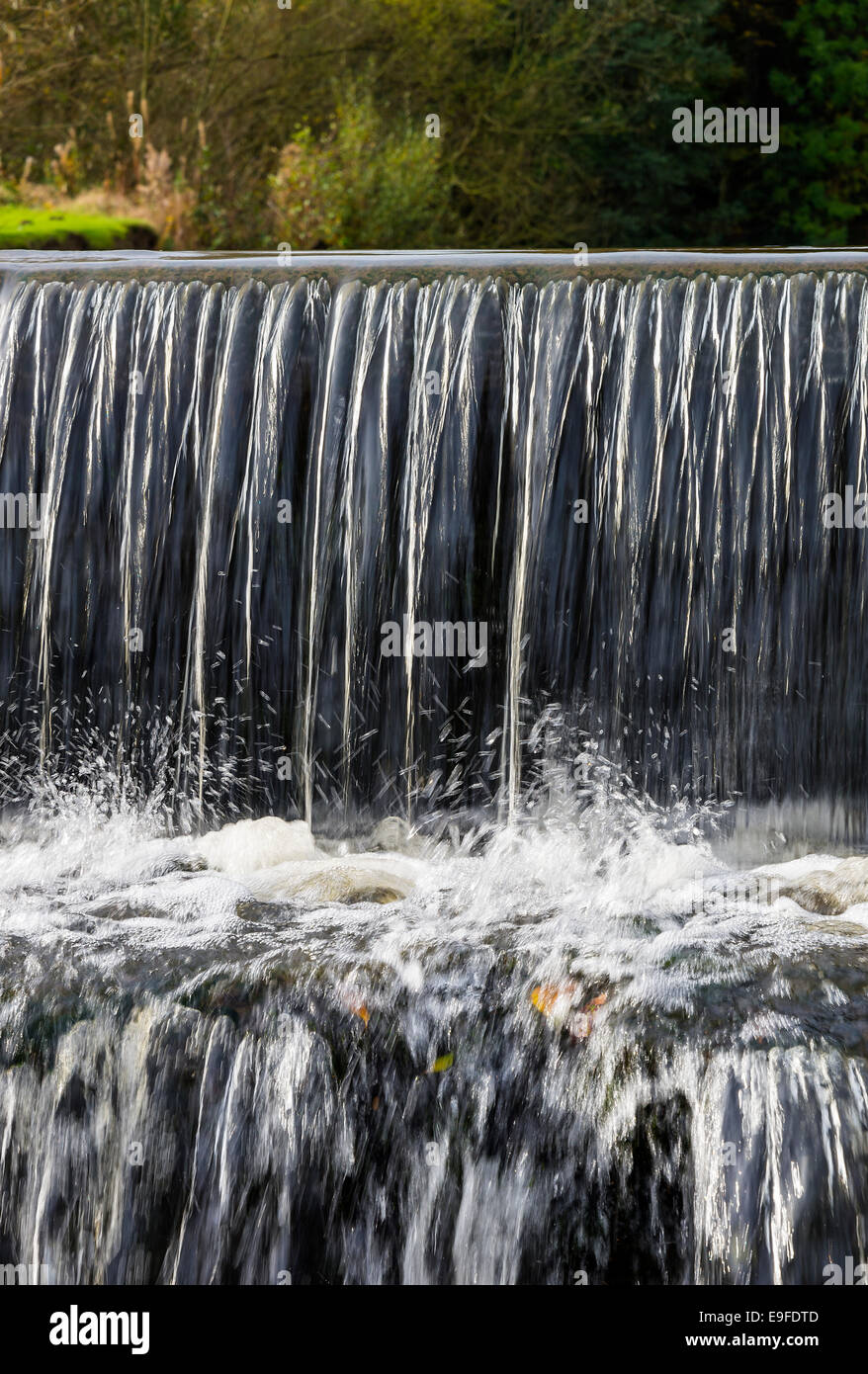 La Cascata nel Parco di Cannon Hall Country Park vicino a Cawthorne Barnsley South Yorkshire England Regno Unito Foto Stock