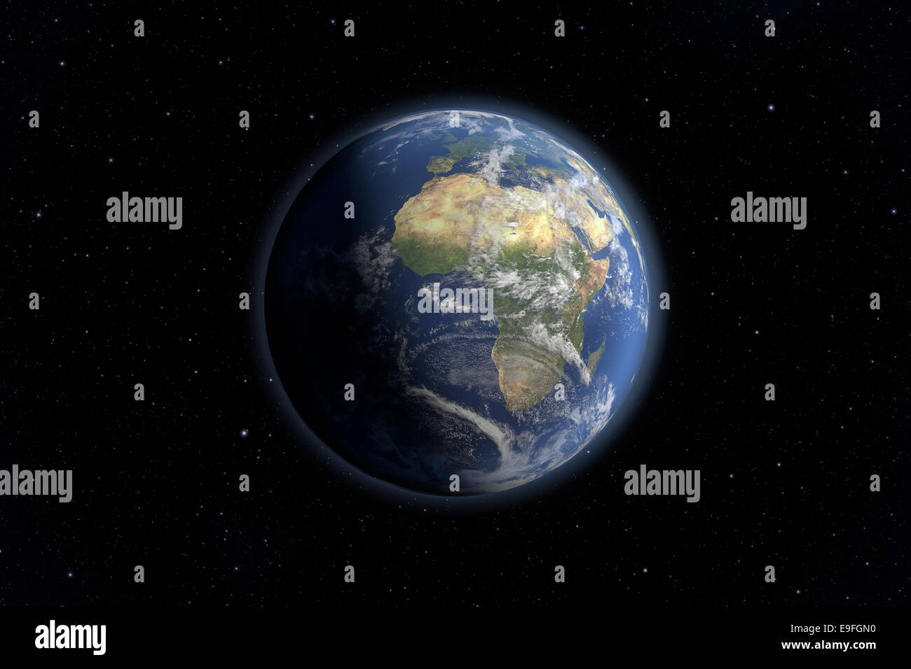 Visualizzazione Earth Foto Stock
