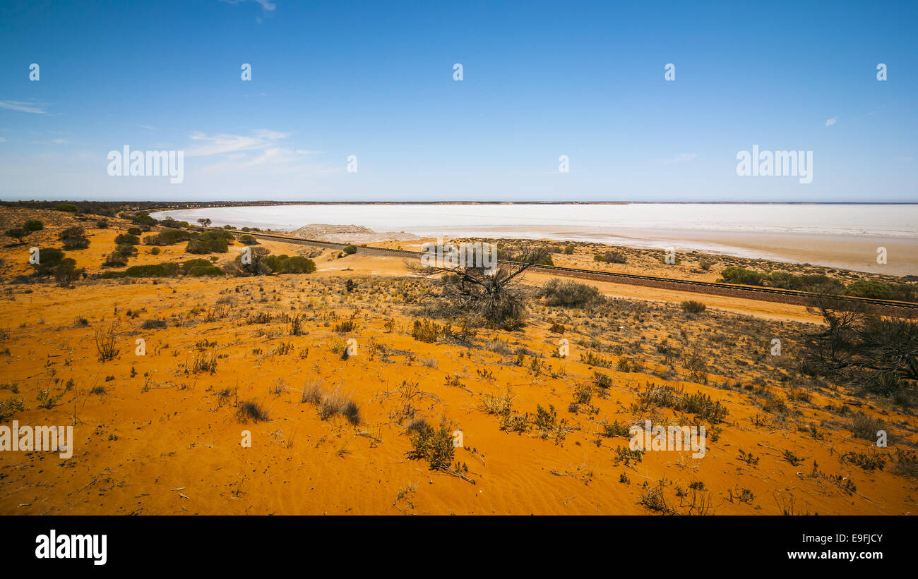 Dry Lake Australia Foto Stock