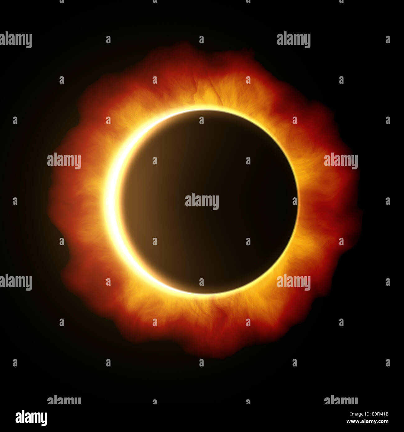 eclissi di sole Foto Stock