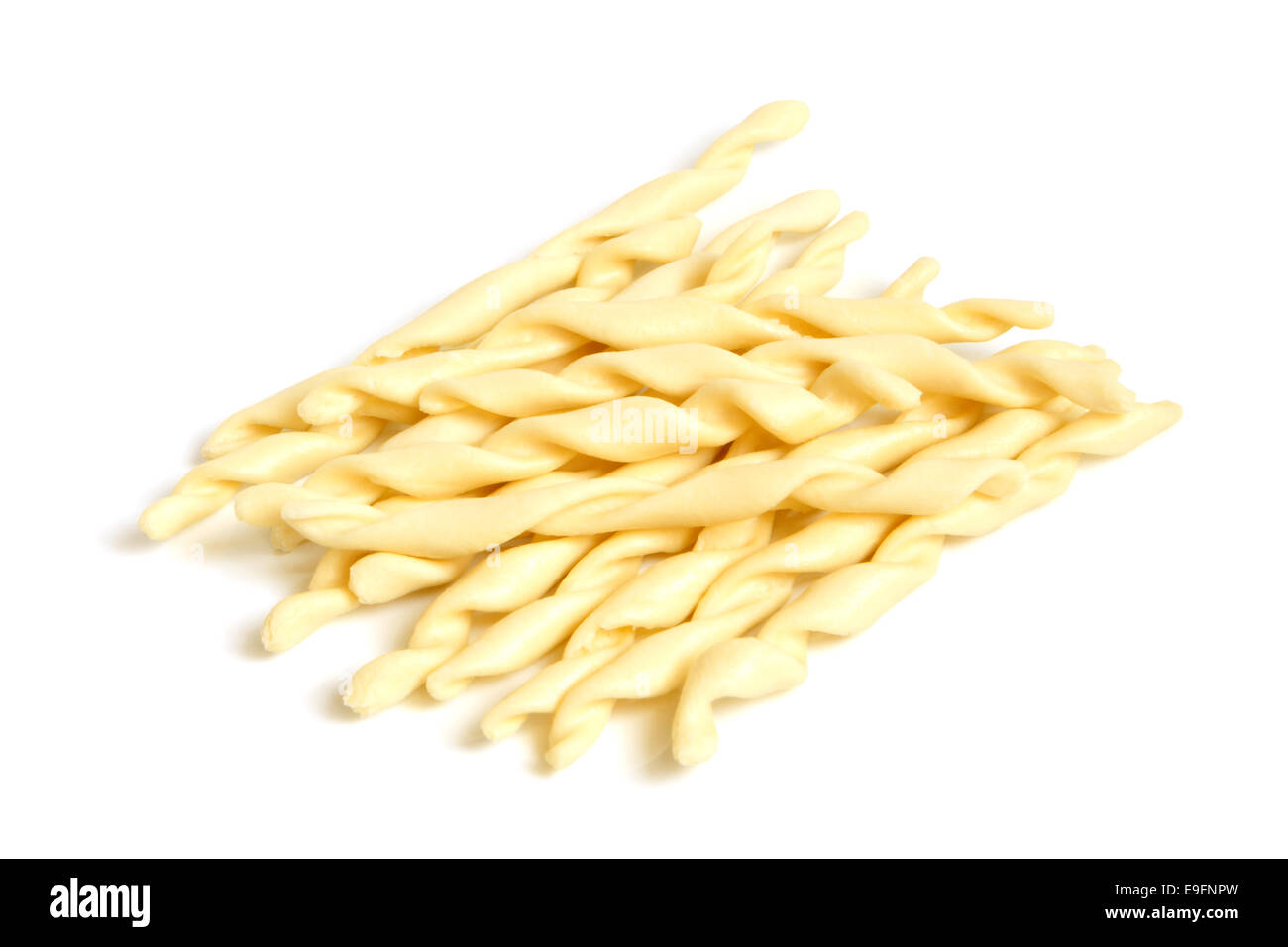 Close-up di pasta italiana - a spirale Foto Stock