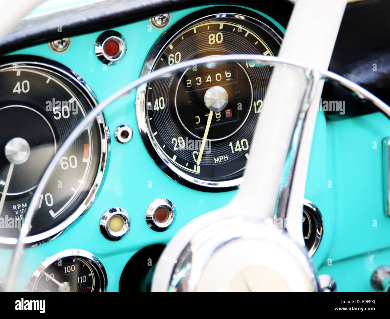 Vintage strumenti per auto Foto Stock