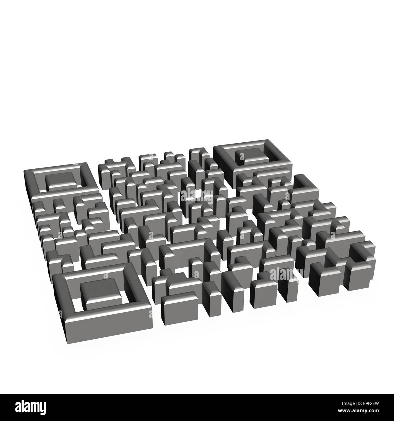 Concetto di codice QR Foto Stock