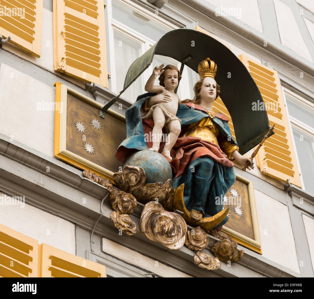 Statua di Maria e Gesù Germania Foto Stock