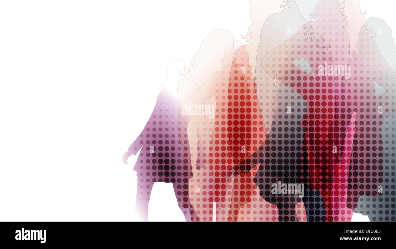 Donne fashion graphic Foto Stock