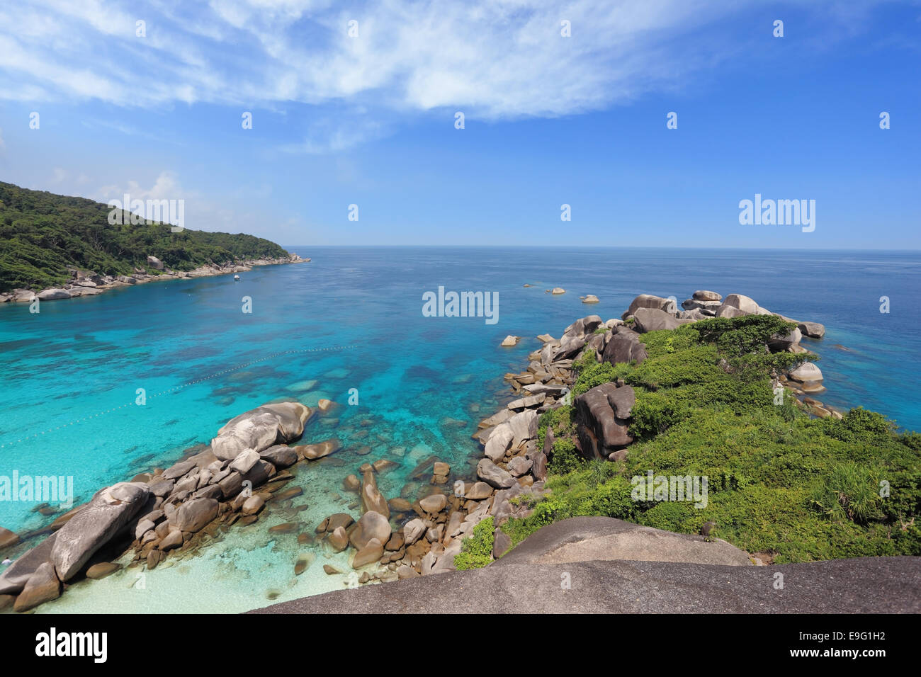 Il resto su isole Similan Foto Stock