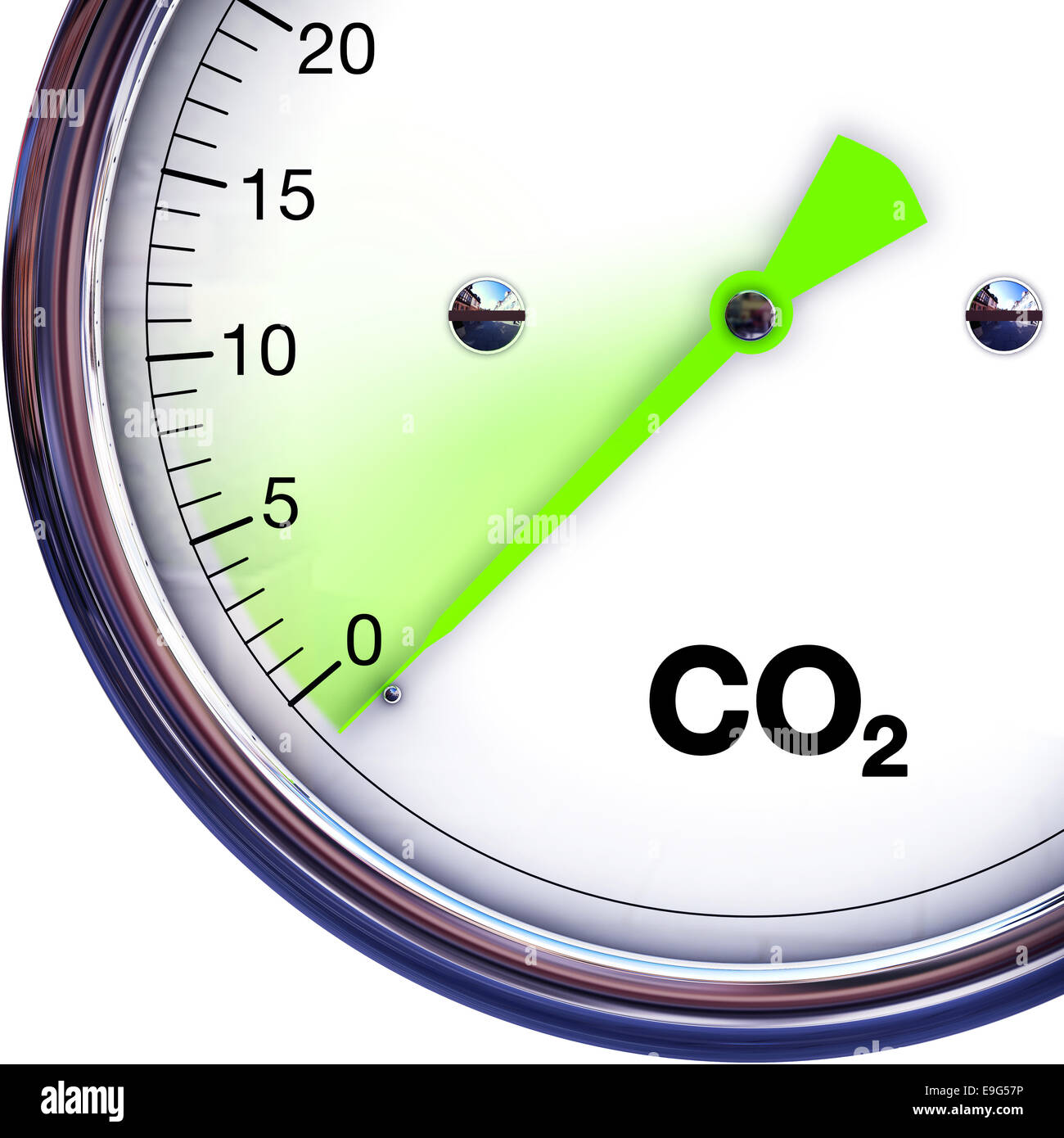 riduzione di CO2 Foto Stock
