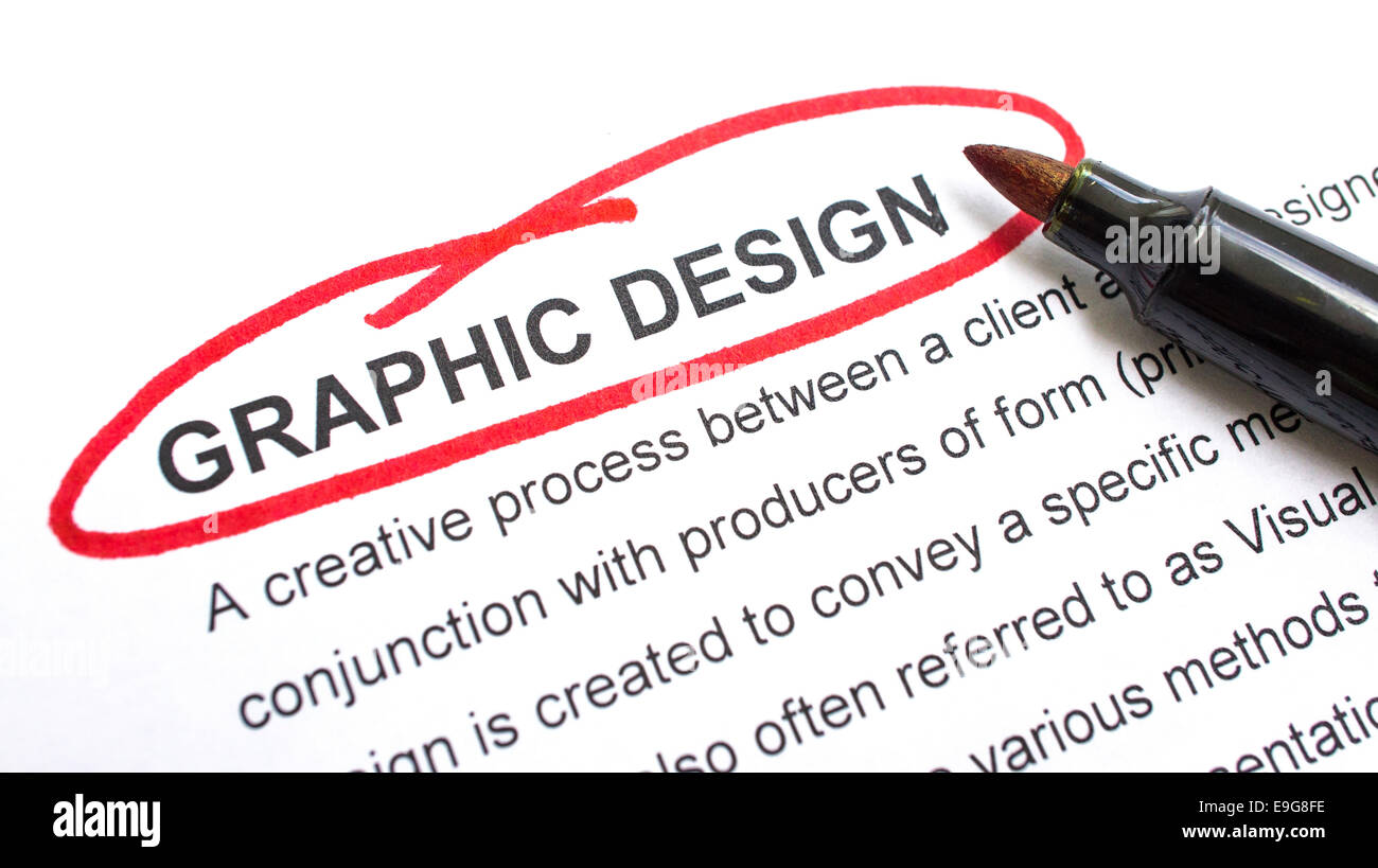 Graphic Design Foto Stock