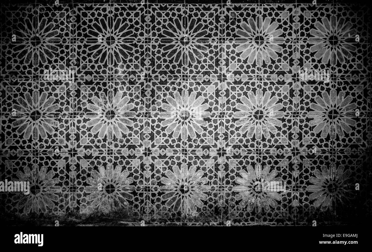 Vintage marocchino Sfondo piastrelle Foto Stock