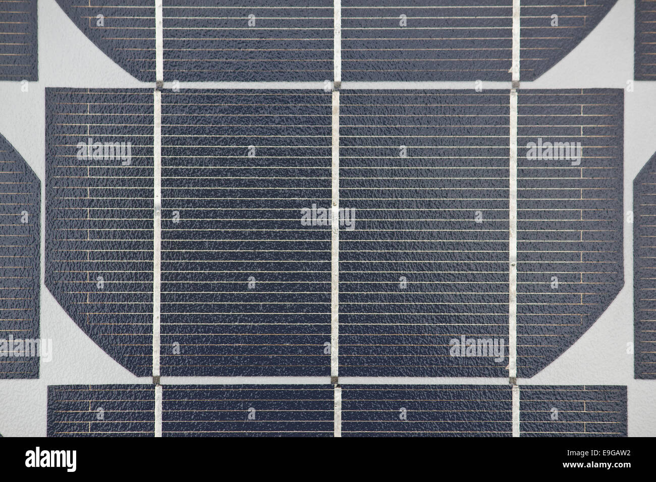 Pannello solare collettore vista ingrandita Foto Stock