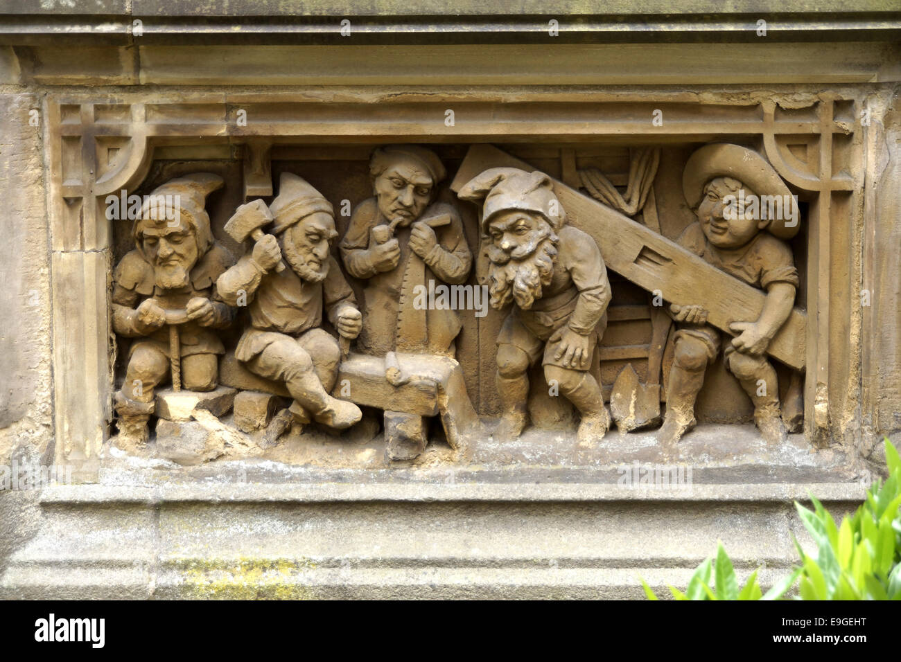 Heinzelmännchenbrunnen a Colonia, Germania Foto Stock