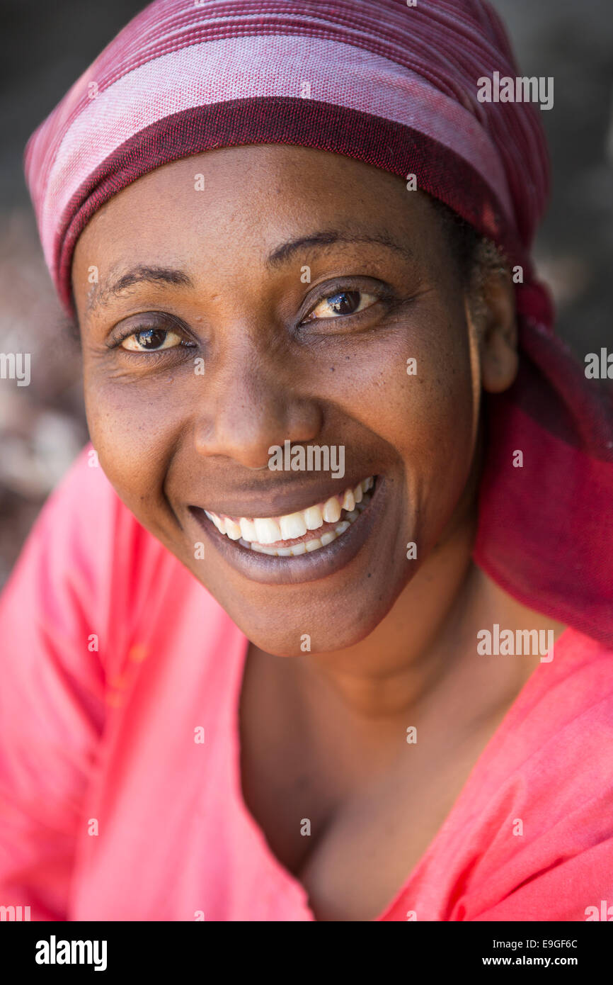 Il swahili donna ad Arusha in Tanzania, Africa orientale. Foto Stock