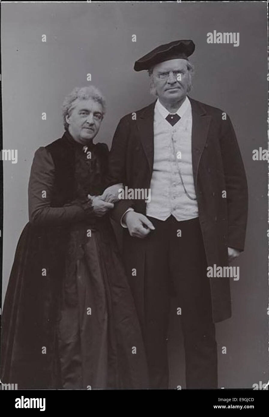 Bjørnson Bjørnstjerne e Karoline, ca 1896 Foto Stock